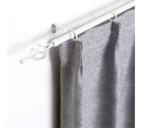 Shein Varilla de cortina para ventanas, varilla de acero inoxidable adecuada para dormitorios, salones, cocinas, casas rurales y exteriores, con variedad de