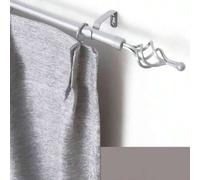 Shein Varilla de cortina para ventanas, varilla de acero inoxidable adecuada para dormitorios, salones, cocinas, casas rurales y exteriores, con variedad de