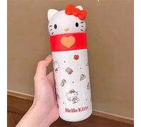 Shein Vaso de agua de 350ml/12oz de Sanrio Hello Kitty, taza térmica kawaii de anime y dibujos animados, botella de agua aislada de acero inoxidable 316, ta