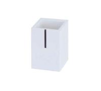 Shein Vaso para baño MSV de poliresina en color blanco 7 x 7 x 10 cm. Envio gratis en 24/48h