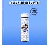 Shein Vaso térmico de acero inoxidable 316 de Detective Conan (500 ml): Vaso de anime con temática pastel y estampado de Conan y Shinichi. Retención de calo