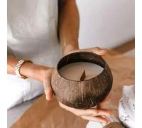 Shein Vela perfumada de cáscara de coco, regalo de fragancia premium artesanal para el hogar y el dormitorio, vela, velas, regalos, adornos, decoraciones