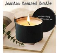 Shein Velas aromáticas Evoduck, vela de aceite esencial de masaje de caja de hierro, vela de aceite corporal de coco geotérmico, adecuada para dormitorio y