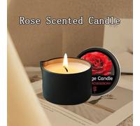 Shein Velas aromáticas Evoduck, vela de aceite esencial de masaje en caja de hierro, vela de aceite corporal de coco geotérmico, adecuada para dormitorio y