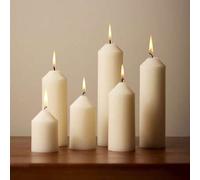 Shein Velas cilíndricas puntiagudas blancas, juego de velas decorativas, decoración de velas, velas para decoración del hogar, velas cónicas navideñas, deco
