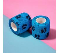 Shein Vendaje para mascota 1 rollo con dibujos animados colores autoadhesivo para perros con otro animales , elástico con suciedad resistente , puede ser co