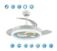 Shein Ventilador DC CABILDO blanco Led integrado 78W funcion inversa AkunaDecor