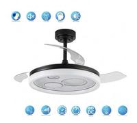Shein Ventilador DC CABILDO Negro Led Integrado 78W Funcion Inversa AkunaDecor