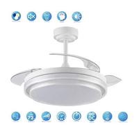 Shein Ventilador DC PAMPIN L blanco led Dimable CCT regulable con memoria AkunaDecor