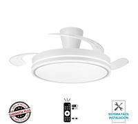 Shein Ventilador DC PITIFLOR L blanco led 45W dimable 3 temperaturas 4400 LUMENES AkunaDecor