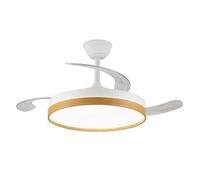 Shein Ventilador DC SECUOYA blanco led 45W dimable 3 temperaturas 4400 LUMENES AkunaDecor