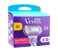 Shein Venus Extra Smooth Swirl - 6 cuchillas de recambio con 5 hojas, banda lubricante, cabeza pivotante para un afeitado suave ✅ Entrega de 1-3 días