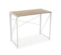 Shein Versa Jack Escritorio Plegable para el Ordenador Mesa para la Habitación o Estudio. Mesa Gaming Medidas Al x L x An 74 x 45 x 90 cm Madera y Metal Col