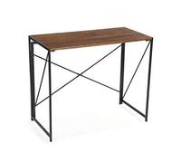 Shein Versa Jack Escritorio Plegable para el Ordenador Mesa para la Habitación o Estudio. Mesa Gaming Medidas Al x L x An 74 x 45 x 90 cm Madera y Metal Col