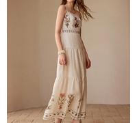 Shein Vestido camisero con estampado floral y bajo con volante