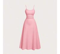Shein Vestido de camisola para mujer minimalista y versátil, romántico