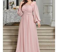 Shein Vestido de dama de honor, vestido de fiesta, vestido de invitada de boda, vestido formal, vestido de noche, vestido elegante de talla grande con unico