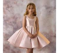 Shein Vestido de fiesta sin mangas para niña joven, vestido de princesa, adecuado para fiesta de cumpleaños, niña de las flores en boda, dama de honor, ocas