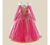 Shein Vestido de princesa de manga larga para niñas pequeñas, adecuado para la escuela, el escenario, fiestas, reuniones, vacaciones. No incluye diadema.