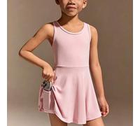 Shein Vestido deportivo para niñas jóvenes - Este vestido azul está especialmente diseñado para niñas jóvenes, equilibrando la moda y las necesidades de act