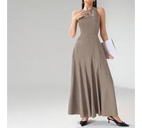 Shein Vestido largo casual de mujer con estampado de paraguas para ir al trabajo