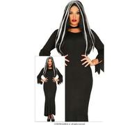 Shein Vestido Largo Mujer Gótico Elegante con Detalles en Color Negro con Mangas Abullonadas y Diseño Moderno, Perfecto para Fiestas, Eventos Temáticos y Ou
