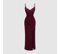 Shein Vestido negro para mujer elegante, romántico, casual, sexy, sencillo, de estilo puro deseo, para compras, citas, reuniones con mejores amigas y fiesta