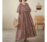 Shein Vestido para madres de mediana edad y mayores, blusa, vestido de mujer, uso diario de Oriente Medio, vestido de cama de talla grande para mujer, nuevo
