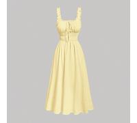Shein Vestido para mujer de uso diario de unicolor y diseño plisado simple