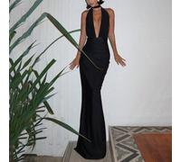 Shein Vestido sexy sin espalda para fiesta, boda, cumpleaños, club, regreso a la escuela, Navidad, concierto de música country, vida nocturna, primavera, el
