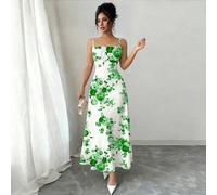 Shein Vestido sin mangas con estampado floral elegante, de verano