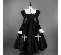 Shein Vestidos de talla grande de monjas góticas con cruz santa para Halloween