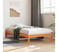 Shein vidaXL Diván sin colchón, color marrón cera, 90 x 190 cm, madera maciza de pino