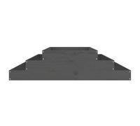 Shein vidaXL Jardinera gris madera maciza de pin 110x110x27 cm