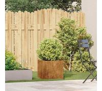 Shein vidaXL Jardinera rouillé 40x40x40 cm acero inoxidable