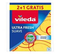 Shein Vileda Bayeta Ultra Fresh Suave - Formato Especial 34 x 40 cm, 3 uds