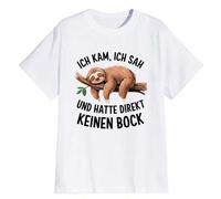 Shein VINE, VI Y NO TENÍA NINGÚN SENTIDO Camiseta de hombre - Ropa de verano para hombre cómoda y versátil, camiseta deportiva para el día a día, 100% algod