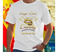 Shein Virgo Girl Camiseta Hombre I Can Be Mean As Sweet As Candy Cold As Ice Evil As Hell It All Depends On You Moda Casual Estilo Unico Regalo Ideal Confor
