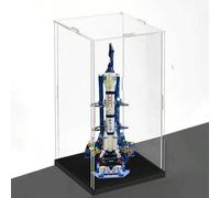 Shein Vitrina/Escaparate/Gabinete de curiosidades de acrílico (módulo de acrílico grueso de alta definición + base con espejo), adecuado para exhibir escult