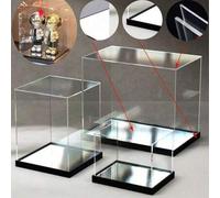 Shein Vitrina/Escaparate/Gabinete de curiosidades/Decoración de entrada a prueba de polvo (módulo de acrílico de alta definición + base de espejo), adecuado