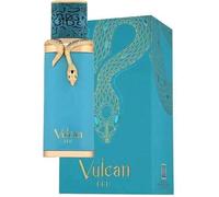 Shein Vulcan Feu - Eau de Parfum Unisex de 100 ml con Notas de Mango Explosivo, Jengibre, Lima, Lavanda y Oud, Frasco Turquesa con Diseño de Serpiente Dorad