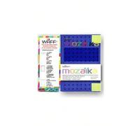 Shein Waff Mozaika - Cuaderno creativo, 200 páginas, 10 x 14.75 cm, talla M, color azul royal