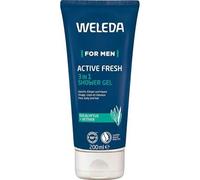 Shein WELEDA Bio Gel de ducha y champú 3 en 1 ACTIVE FRESH Vegano - Cosmética natural Jabón de ducha y cuidado del cabello con aroma a eucalipto y vetiver.