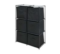 Shein Well Home Cajonera con 6 compartimentos de metal y estantes no tejidos 68x35x102cm.Envió gratis 24/72h