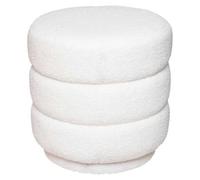 Shein WELL HOME - Puf "Sinan", blanco, felpa.Envió gratis 24/72h.