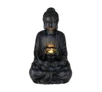 Shein WellHome Fuente Buda en color Negro con Luces LED para Espacio Exterior 28,5x24,5x48cmEnvío gratis en 24/72h