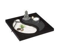 Shein WELLHOME - Jardín Zen Yin Yan con piedras, portavelas y arena. Envío gratias en 24/72h