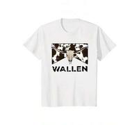 Shein Western Cow Print Short Sleeve Cotton T-Shirt For Women Holiday Fashion Double-Sided Printed Round Neck Top Stylish Casual Wear