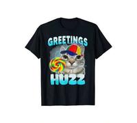 Shein Where The Huzz At? Playful Cat Meme T-Shirt Guaranteed to Get Smiles