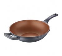 Shein Wok 32 x 9,5 cm San Ignacio Bronze en aluminio fundido apto para induccion. Envio gratis en 24/48h